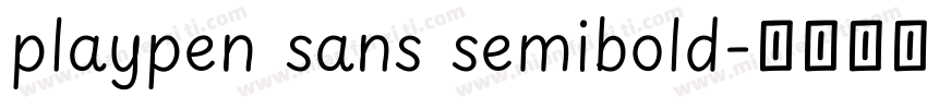 playpen sans semibold字体转换